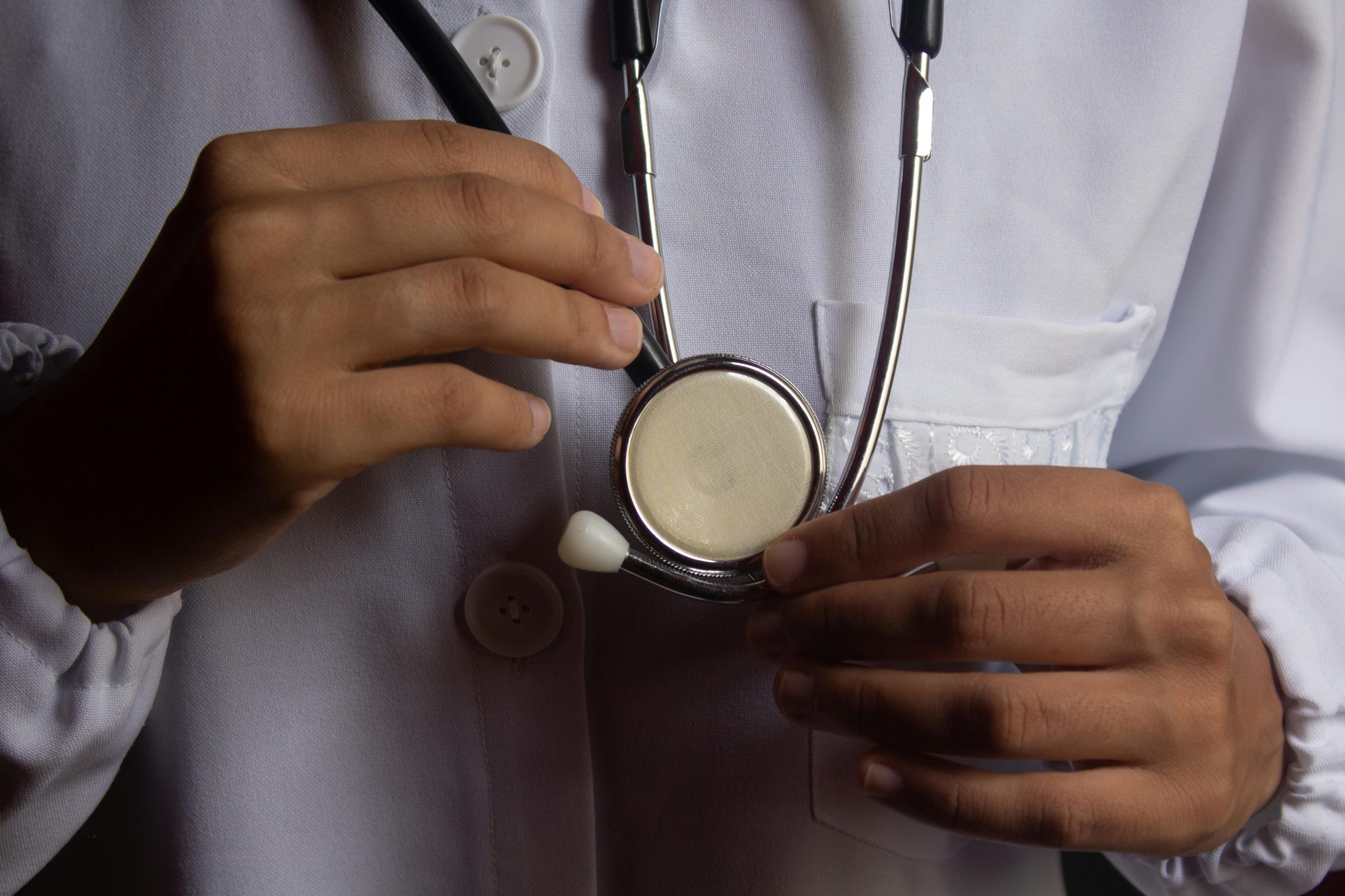 Doctor holding a stethoscope
